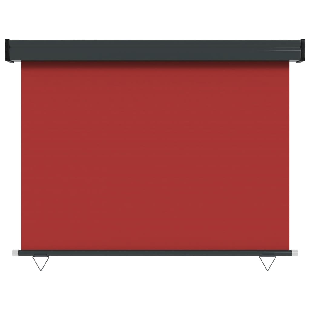 Parvekkeen sivumarkiisi 117x250 cm punainen - Sisustajankoti.fi