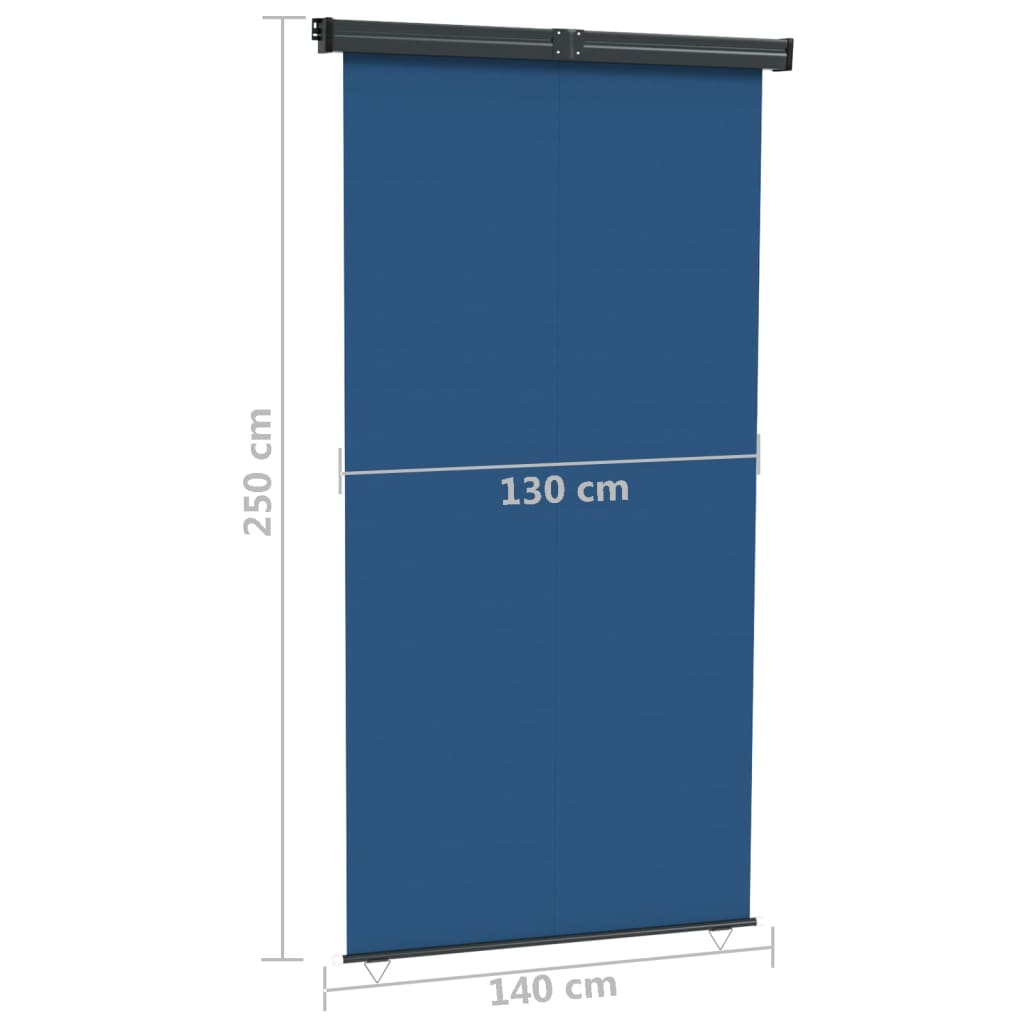 Parvekkeen sivumarkiisi 140x250 cm sininen - Sisustajankoti.fi
