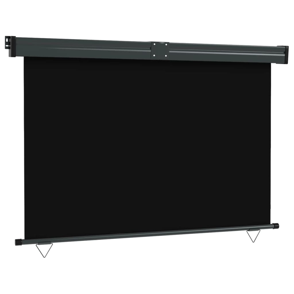 Parvekkeen sivumarkiisi 160x250 cm musta - Sisustajankoti.fi
