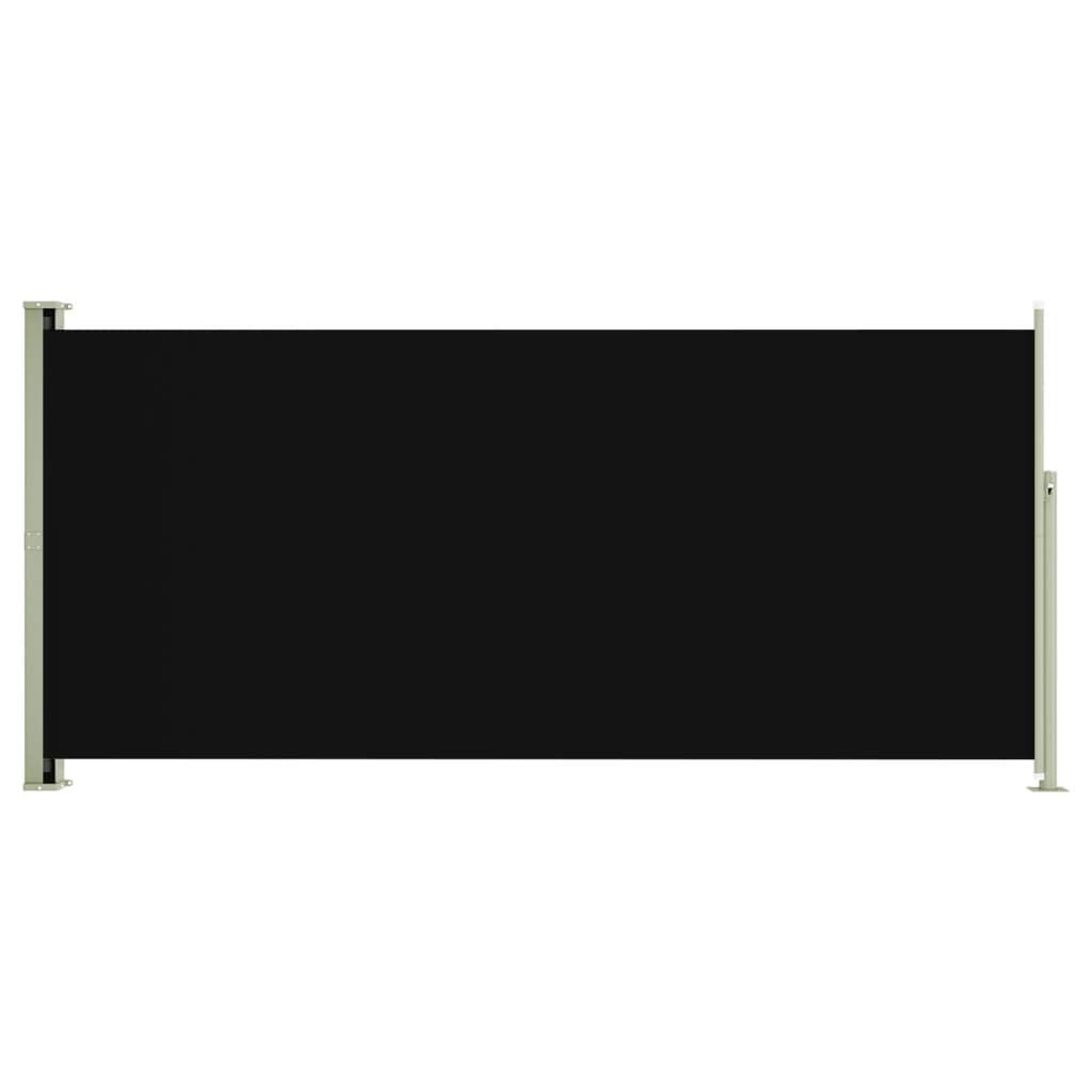 Sisäänvedettävä terassin sivumarkiisi 140x300 cm musta - Sisustajankoti.fi