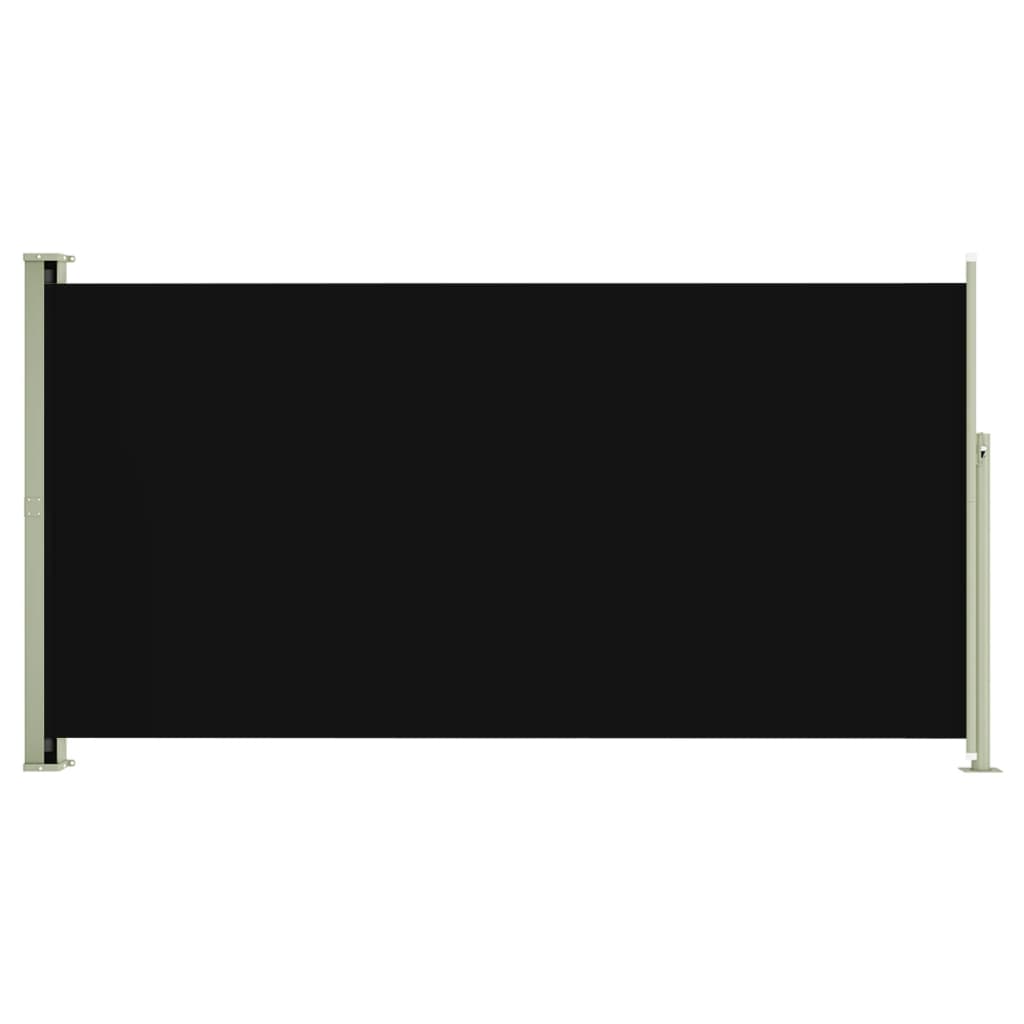 Sisäänvedettävä terassin sivumarkiisi 160x300 cm musta - Sisustajankoti.fi
