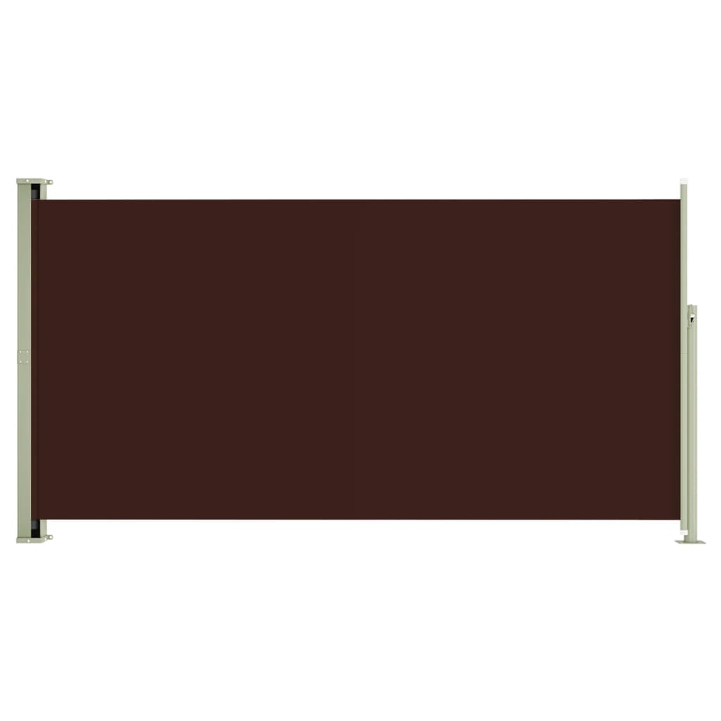 Sisäänvedettävä terassin sivumarkiisi 160x300 cm ruskea - Sisustajankoti.fi