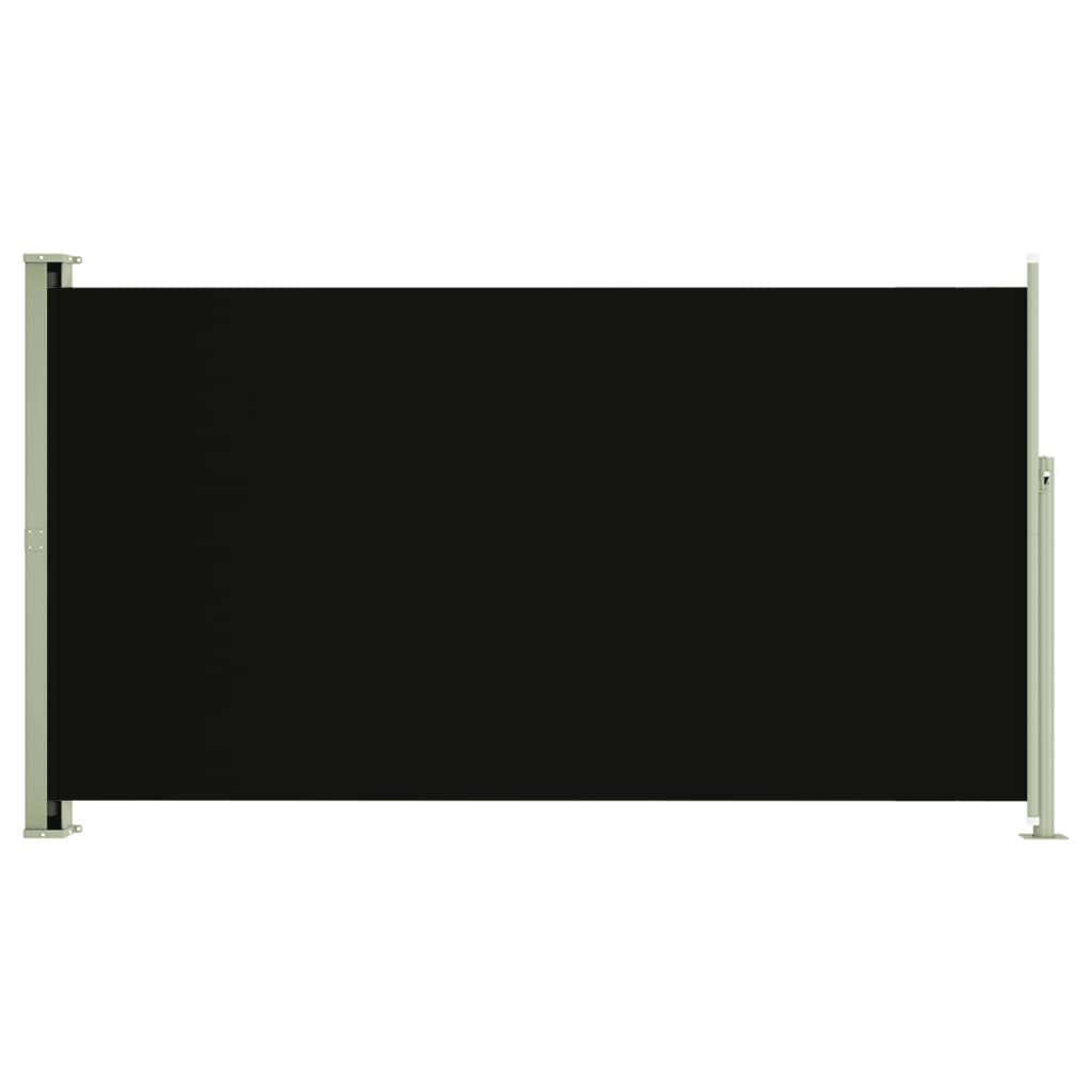 Sisäänvedettävä terassin sivumarkiisi 170x300 cm musta - Sisustajankoti.fi