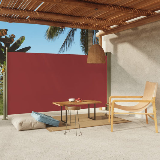 Sisäänvedettävä terassin sivumarkiisi 170x300 cm punainen - Sisustajankoti.fi