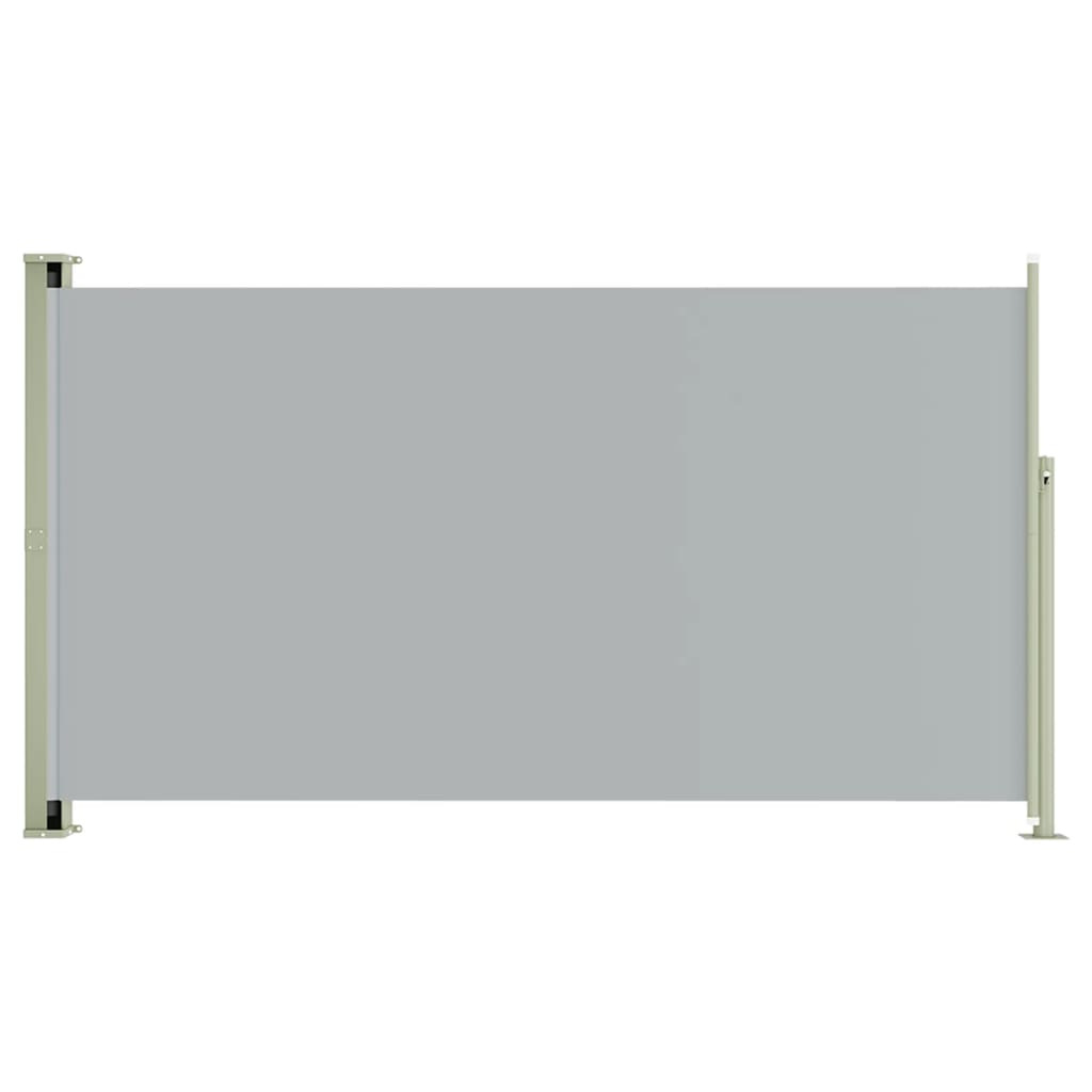Sisäänvedettävä terassin sivumarkiisi 170x300 cm harmaa - Sisustajankoti.fi