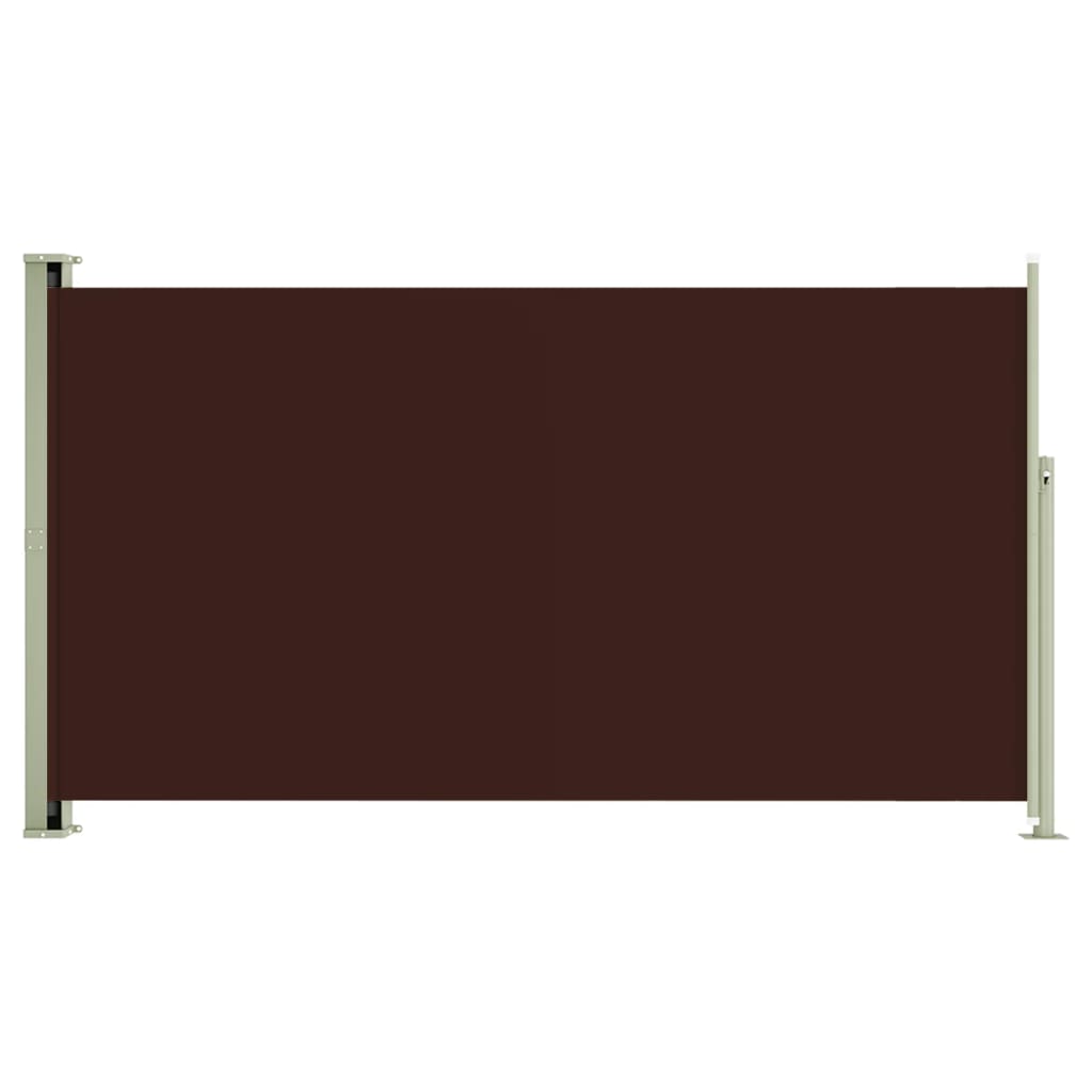 Sisäänvedettävä terassin sivumarkiisi 170x300 cm ruskea - Sisustajankoti.fi