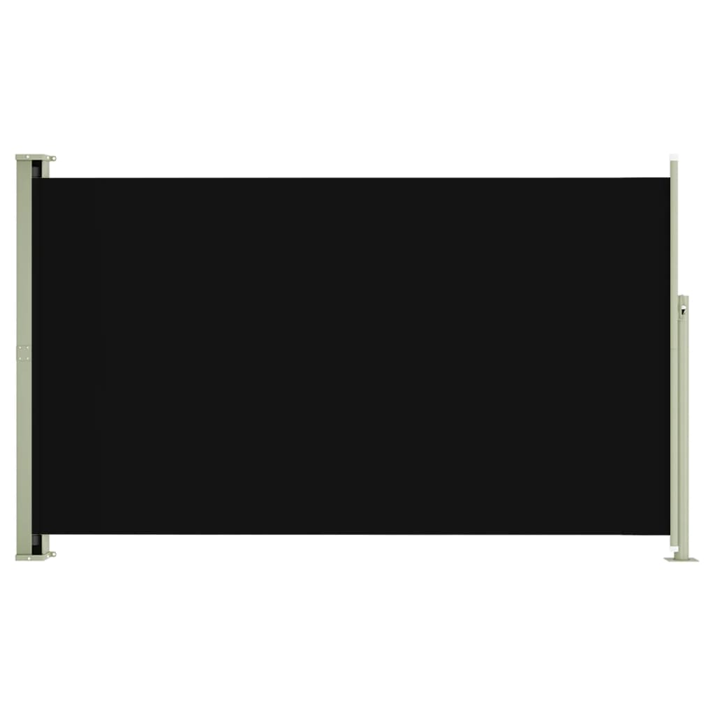Sisäänvedettävä terassin sivumarkiisi 180x300 cm musta - Sisustajankoti.fi