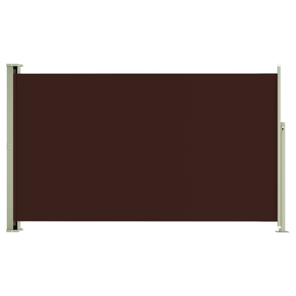 Sisäänvedettävä terassin sivumarkiisi 180x300 cm ruskea - Sisustajankoti.fi