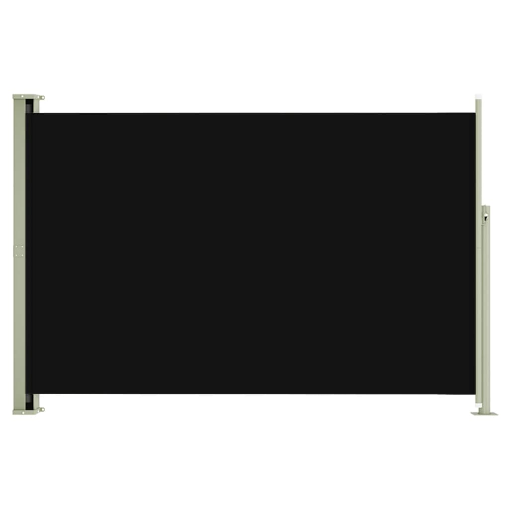 Sisäänvedettävä terassin sivumarkiisi 200x300 cm musta - Sisustajankoti.fi