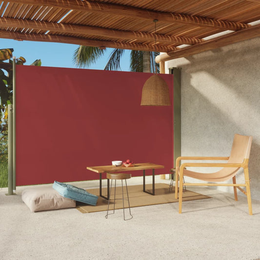 Sisäänvedettävä terassin sivumarkiisi 200x300 cm punainen - Sisustajankoti.fi
