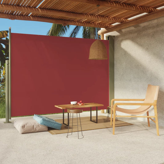 Sisäänvedettävä terassin sivumarkiisi 220x300 cm punainen - Sisustajankoti.fi