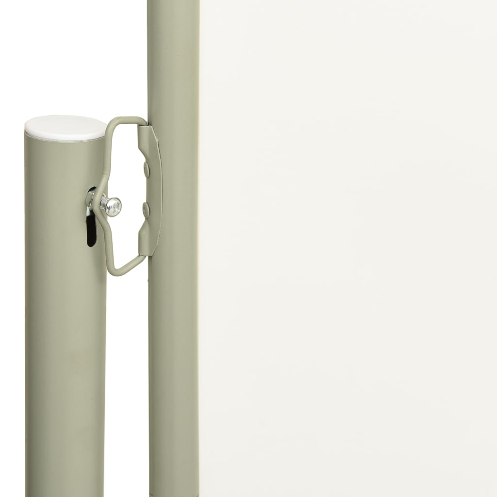 Sisäänvedettävä terassin sivumarkiisi 117x500 cm kerma - Sisustajankoti.fi