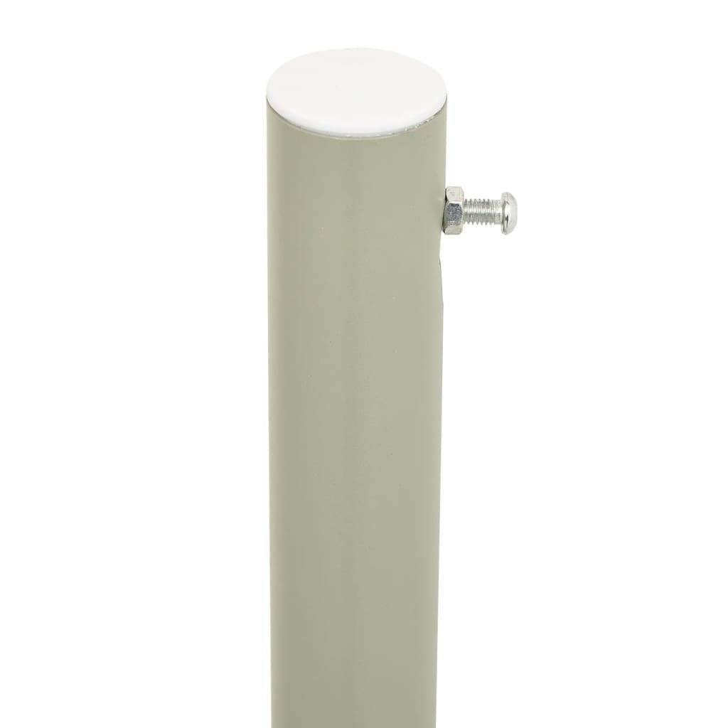 Sisäänvedettävä terassin sivumarkiisi 117x500 cm harmaa - Sisustajankoti.fi