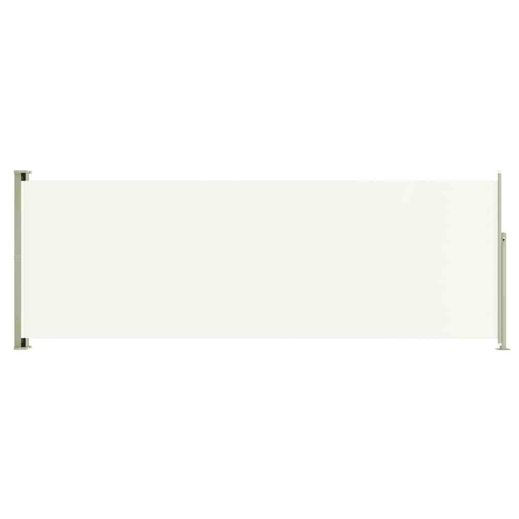 Sisäänvedettävä terassin sivumarkiisi 220x600 cm kerma - Sisustajankoti.fi