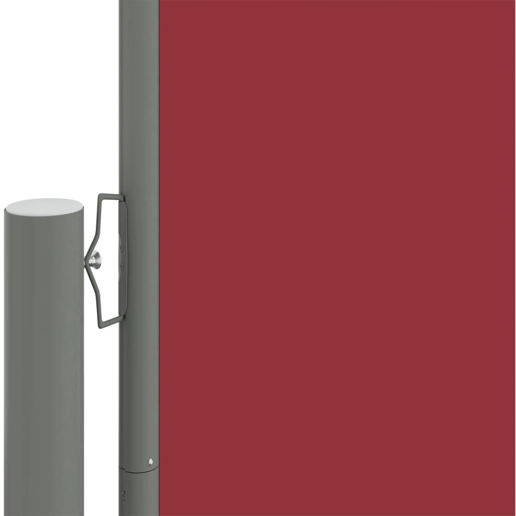 Sisäänvedettävä sivumarkiisi punainen 117x600 cm - Sisustajankoti.fi