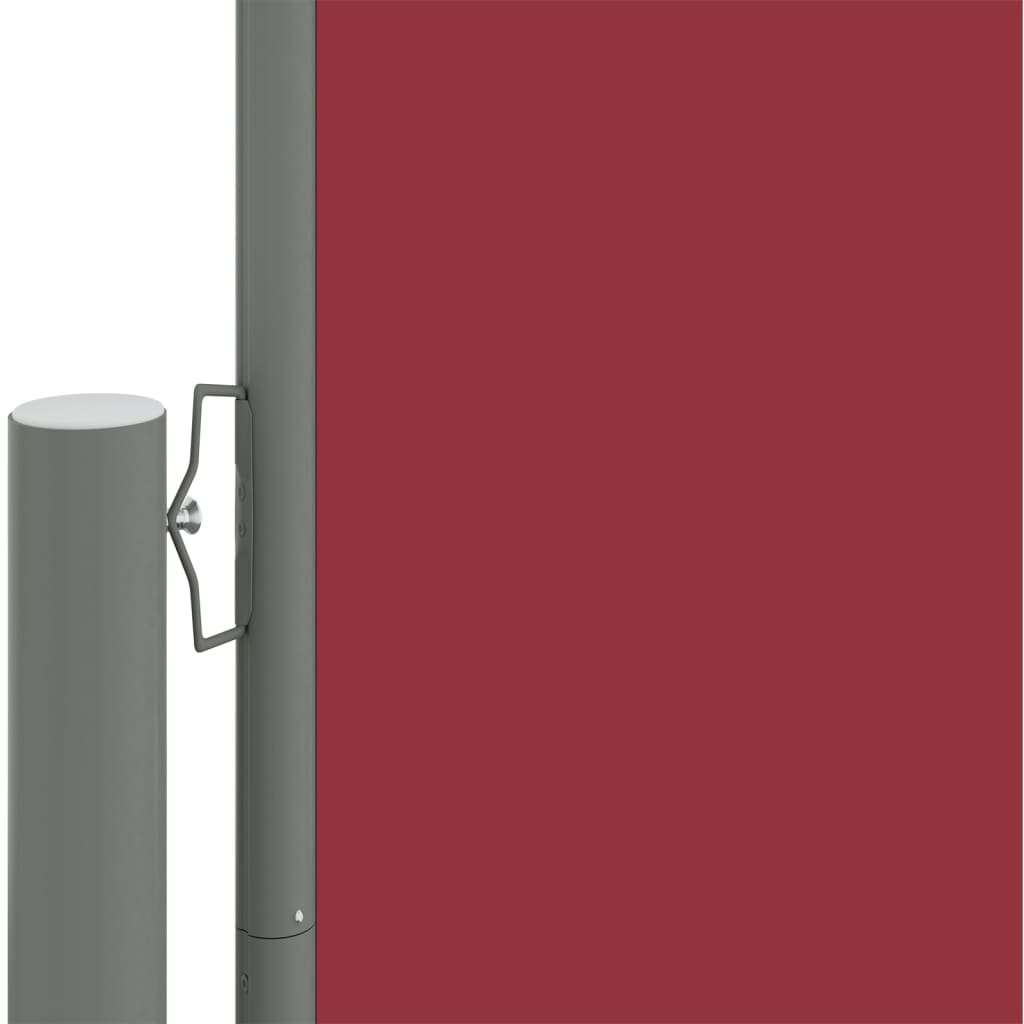 Sisäänvedettävä sivumarkiisi punainen 160x600 cm - Sisustajankoti.fi
