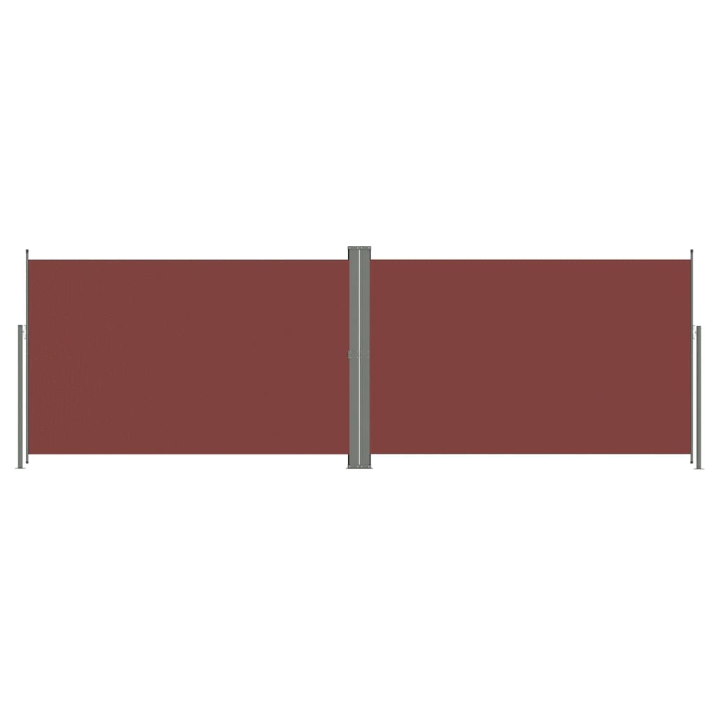 Sisäänvedettävä sivumarkiisi ruskea 200x600 cm - Sisustajankoti.fi