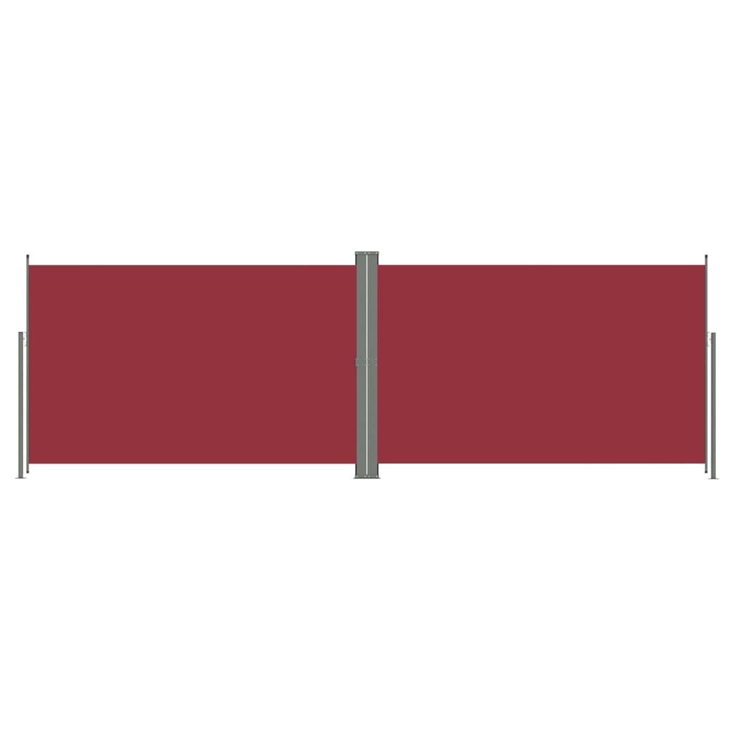 Sisäänvedettävä sivumarkiisi punainen 200x600 cm - Sisustajankoti.fi