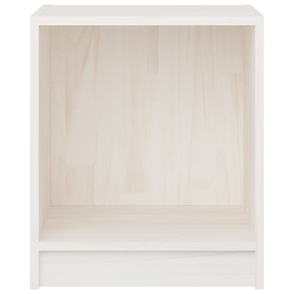Yöpöytä valkoinen 35,5x33,5x41,5 cm täysi mänty - Sisustajankoti.fi