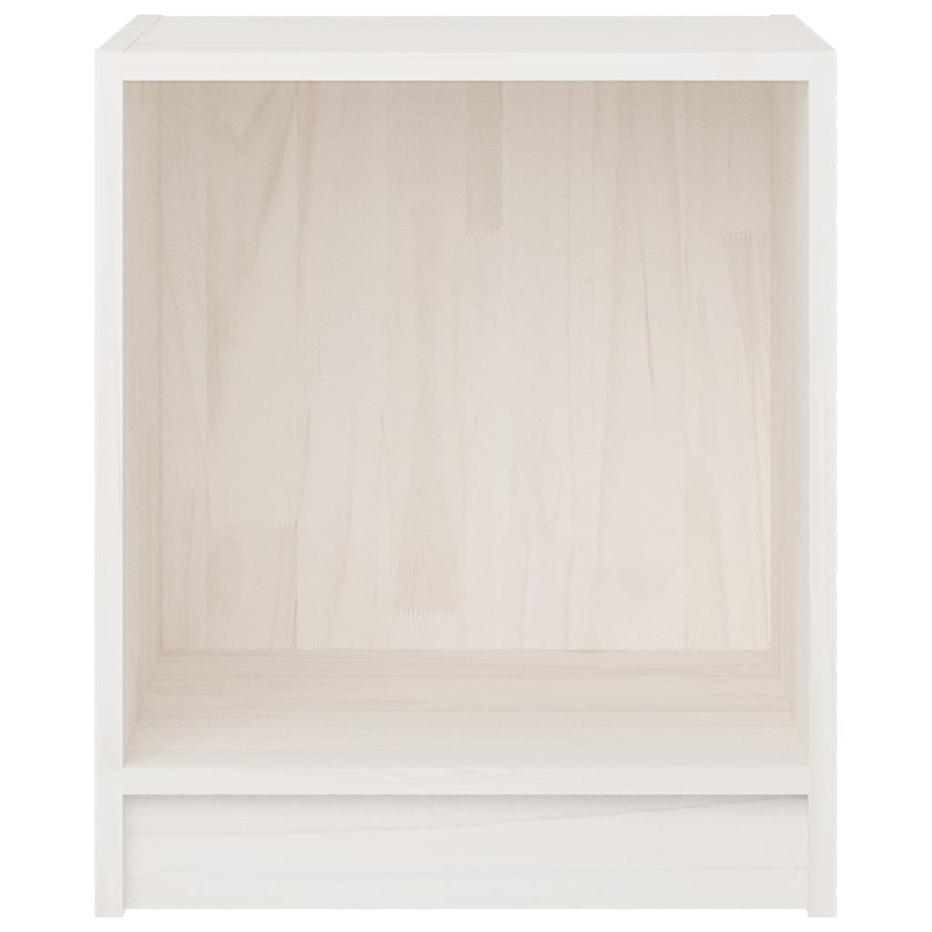 Yöpöydät 2 kpl valkoinen 35,5x33,5x41,5 cm täysi mänty - Sisustajankoti.fi