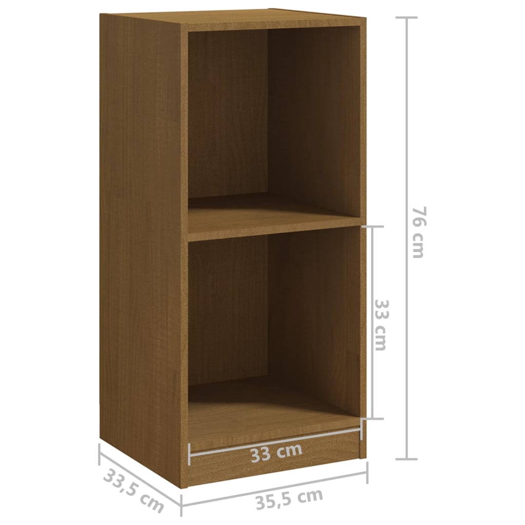Sivukaappi hunajanruskea 35,5x33,5x76 cm täysi mänty - Sisustajankoti.fi