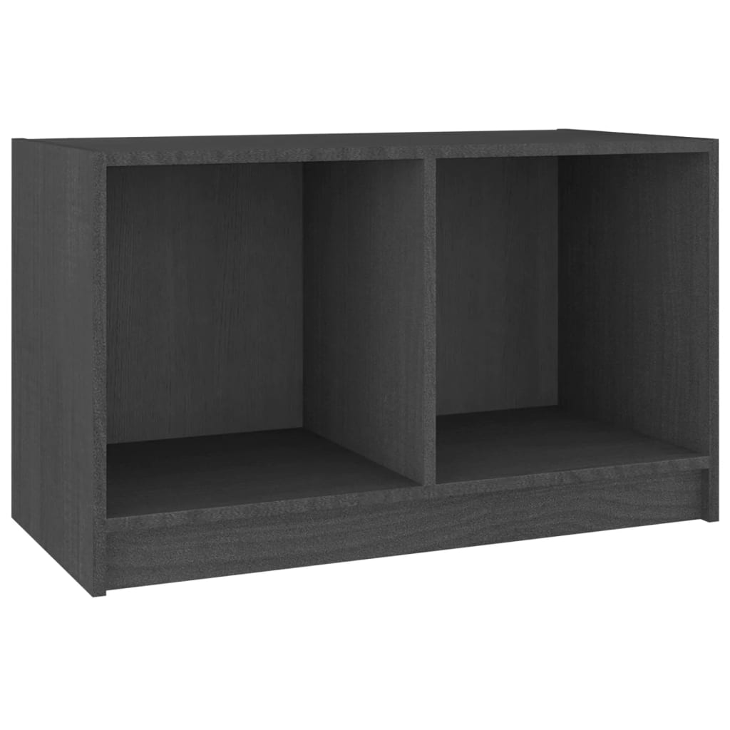TV-taso harmaa 70x33x42 cm täysi mänty - Sisustajankoti.fi