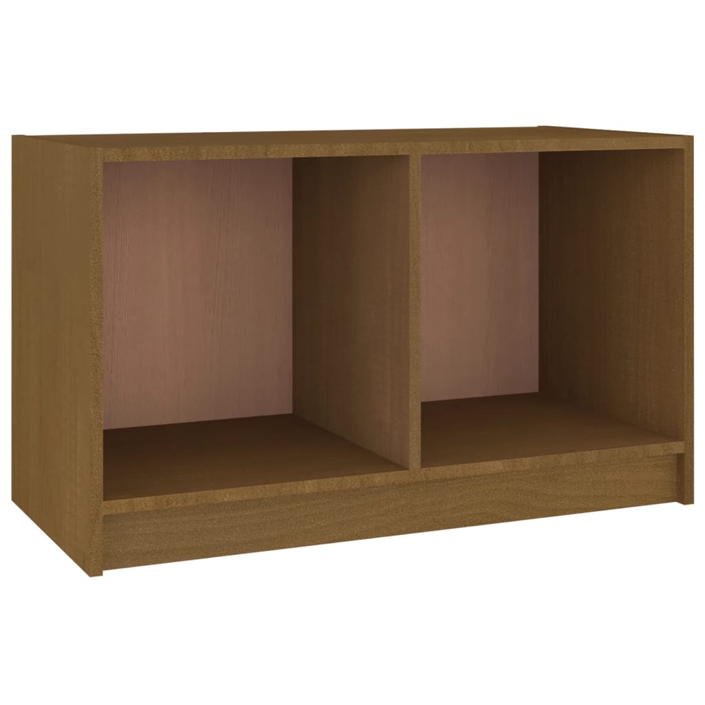 TV-taso hunajanruskea 70x33x42 cm täysi mänty - Sisustajankoti.fi