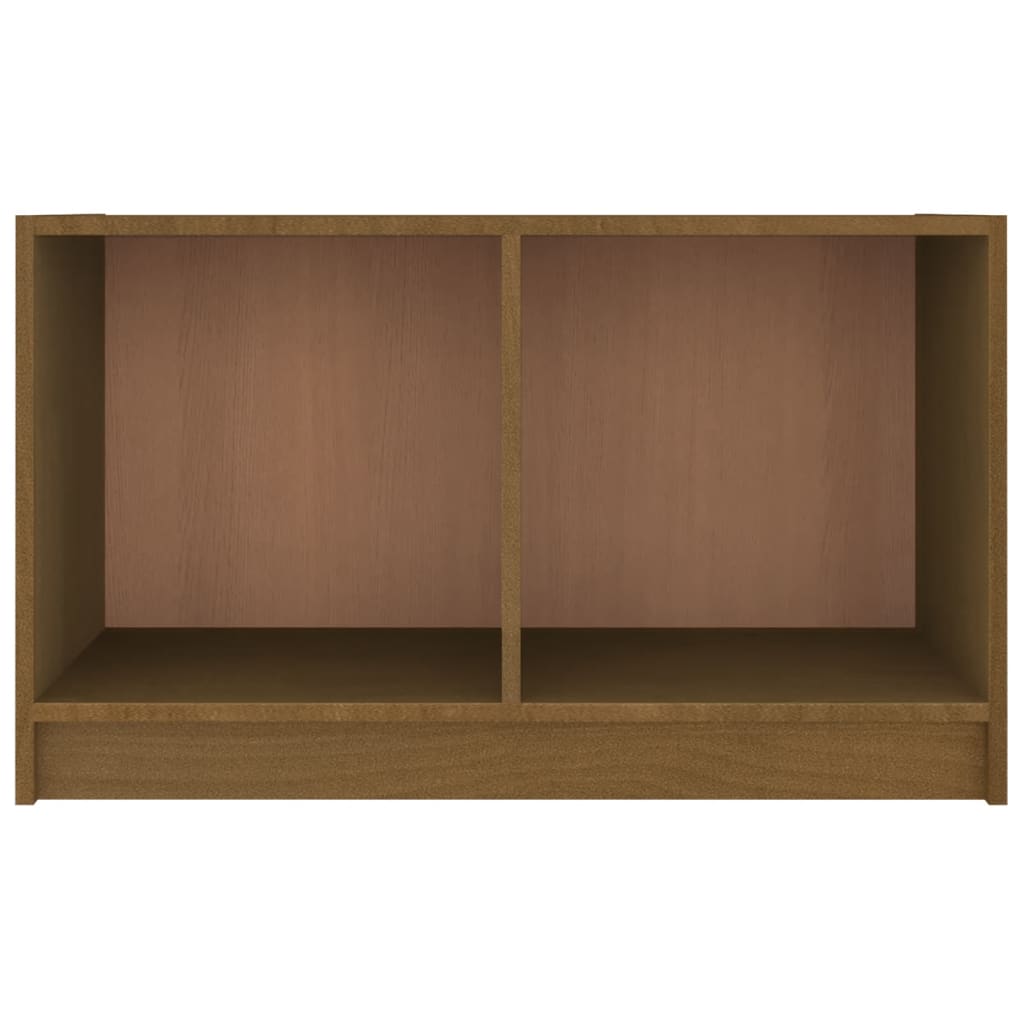 TV-taso hunajanruskea 70x33x42 cm täysi mänty - Sisustajankoti.fi