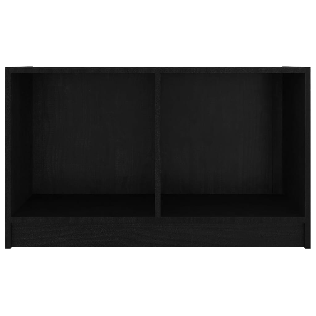 TV-taso musta 70x33x42 cm täysi mänty - Sisustajankoti.fi