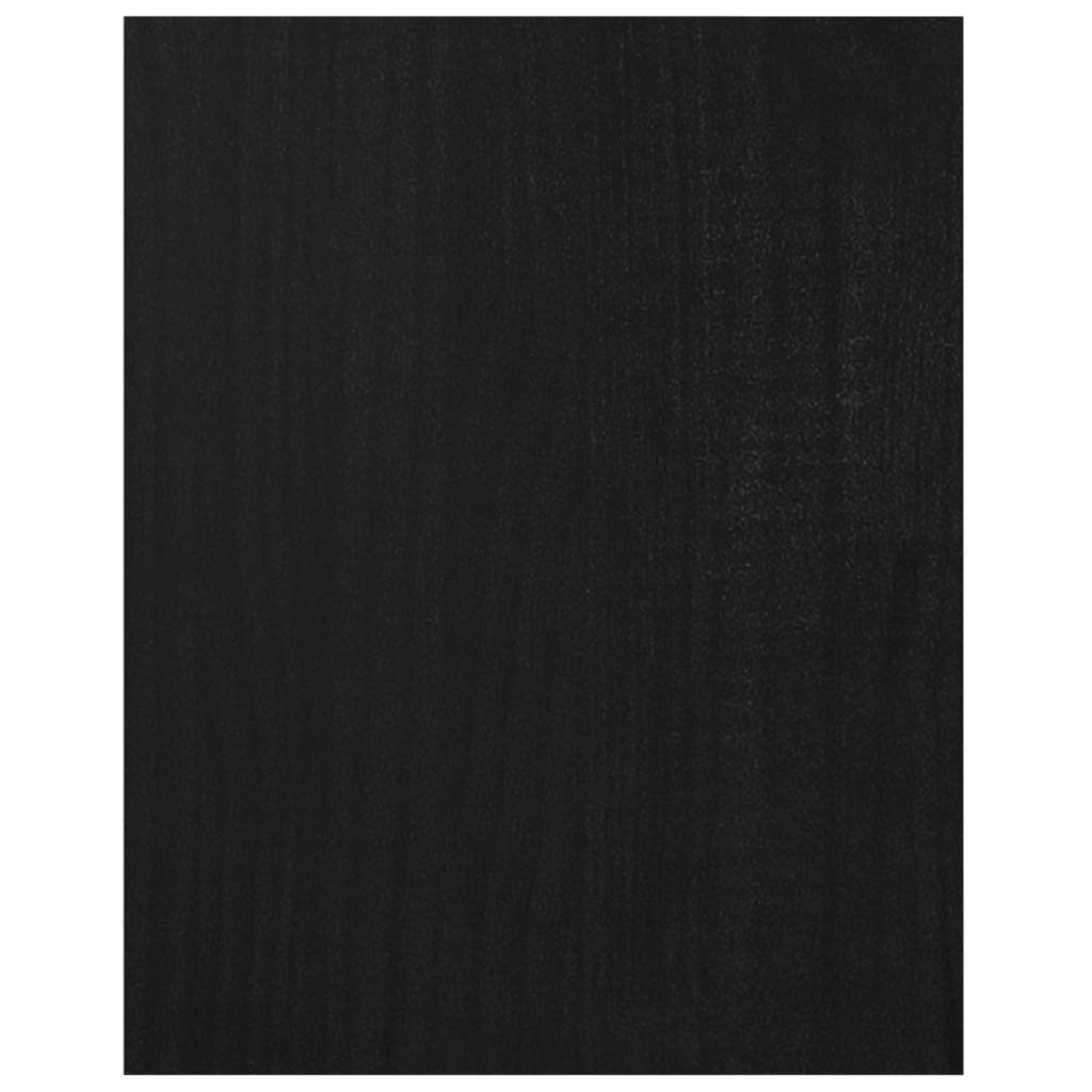 TV-taso musta 70x33x42 cm täysi mänty - Sisustajankoti.fi