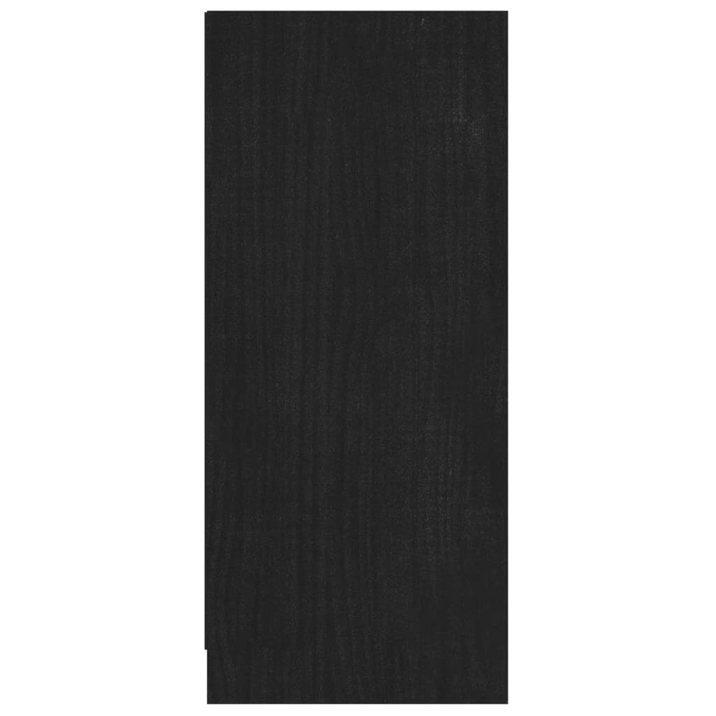 Senkki musta 70x33x76 cm täysi mänty - Sisustajankoti.fi