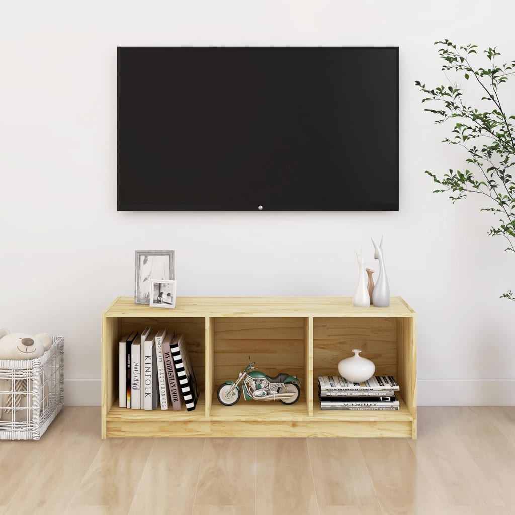 TV-taso 104x33x41 cm täysi mänty - Sisustajankoti.fi