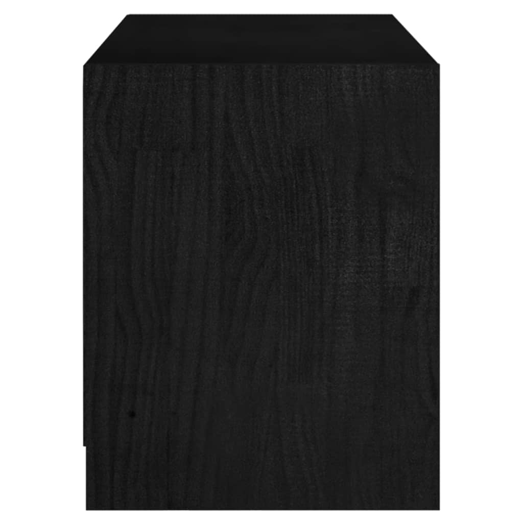 TV-taso musta 104x33x41 cm täysi mänty - Sisustajankoti.fi
