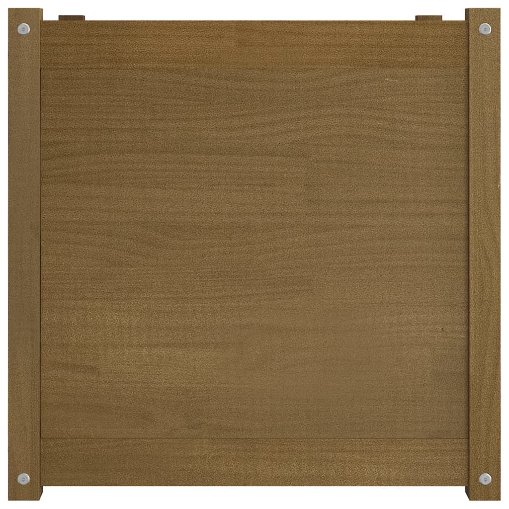 Puutarhan kukkalaatikko hunajanruskea 60x60x60 cm täysi mänty - Sisustajankoti.fi