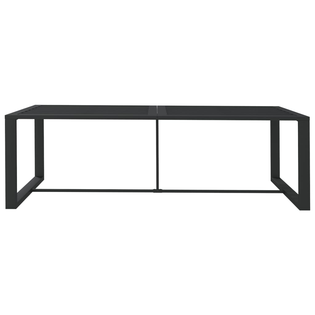 Ulkoruokapöytä antrasiitti 120x60x66 cm alumiini - Sisustajankoti.fi