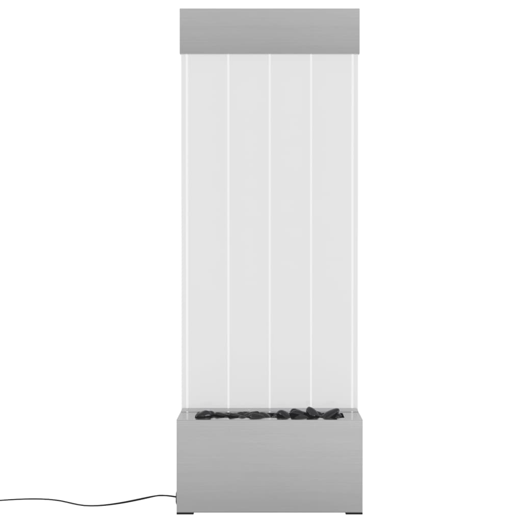 Kuplapylväs RGB LED-valoilla ruostumaton teräs/akryyli 110 cm - Sisustajankoti.fi
