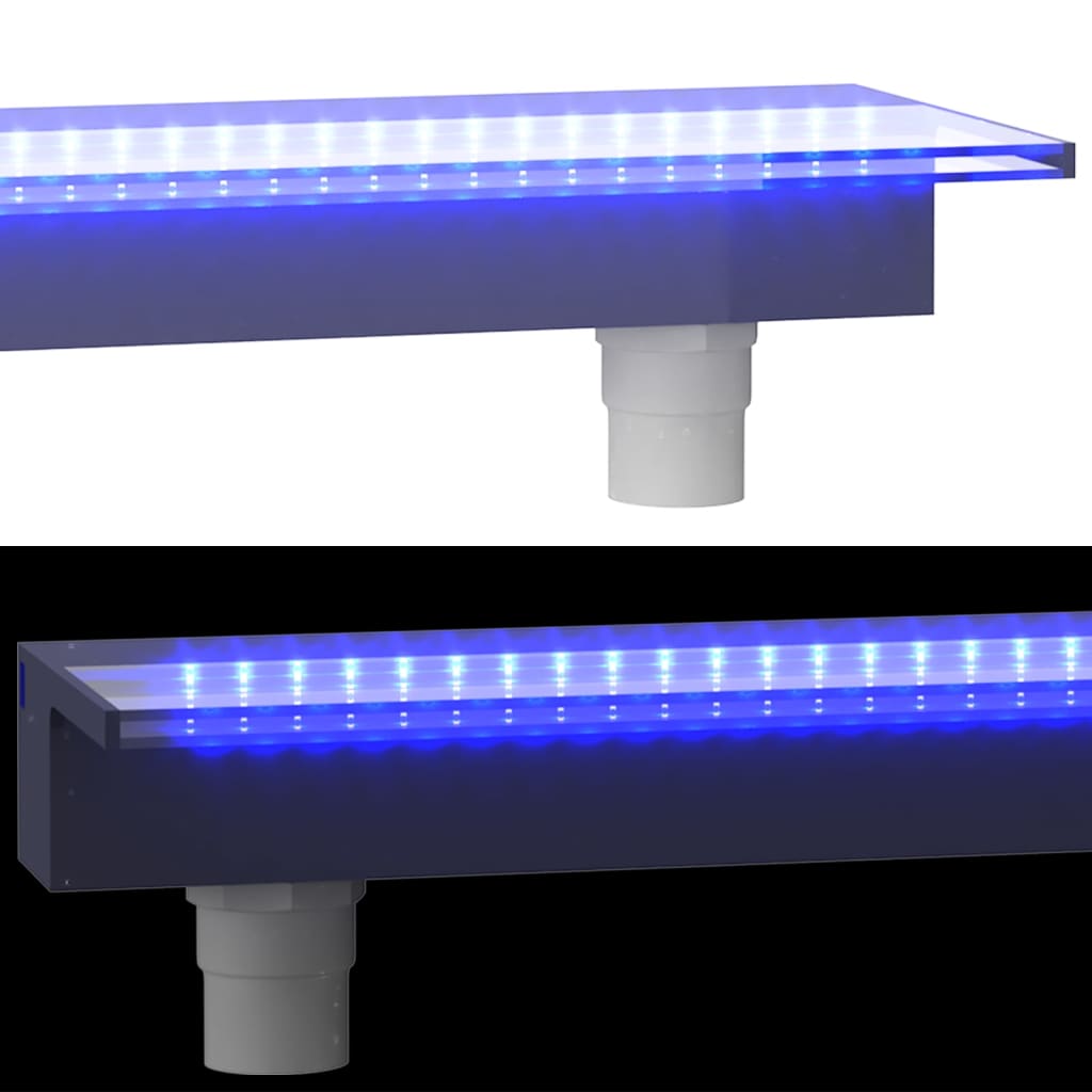 Vesiputous RGB LED-valoilla akryyli 90 cm - Sisustajankoti.fi