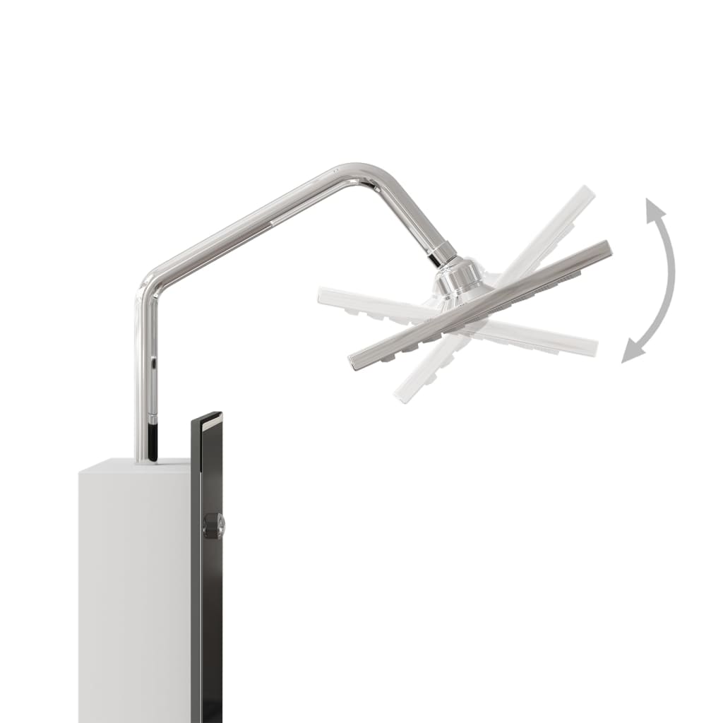 Suihkupaneeliyksikkö lasi 18x45,5x130 cm musta - Sisustajankoti.fi