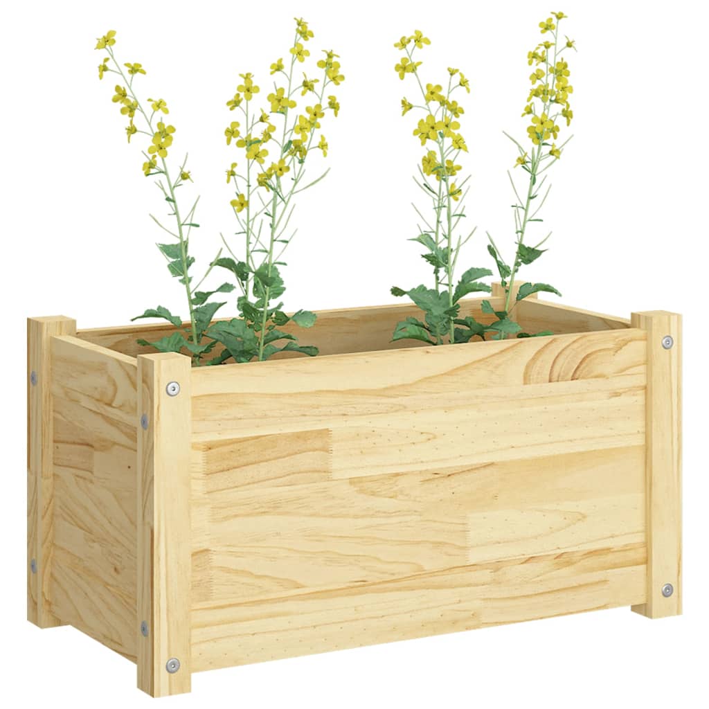 Puutarhan kukkalaatikot 2 kpl 60x31x31 cm täysi mänty - Sisustajankoti.fi