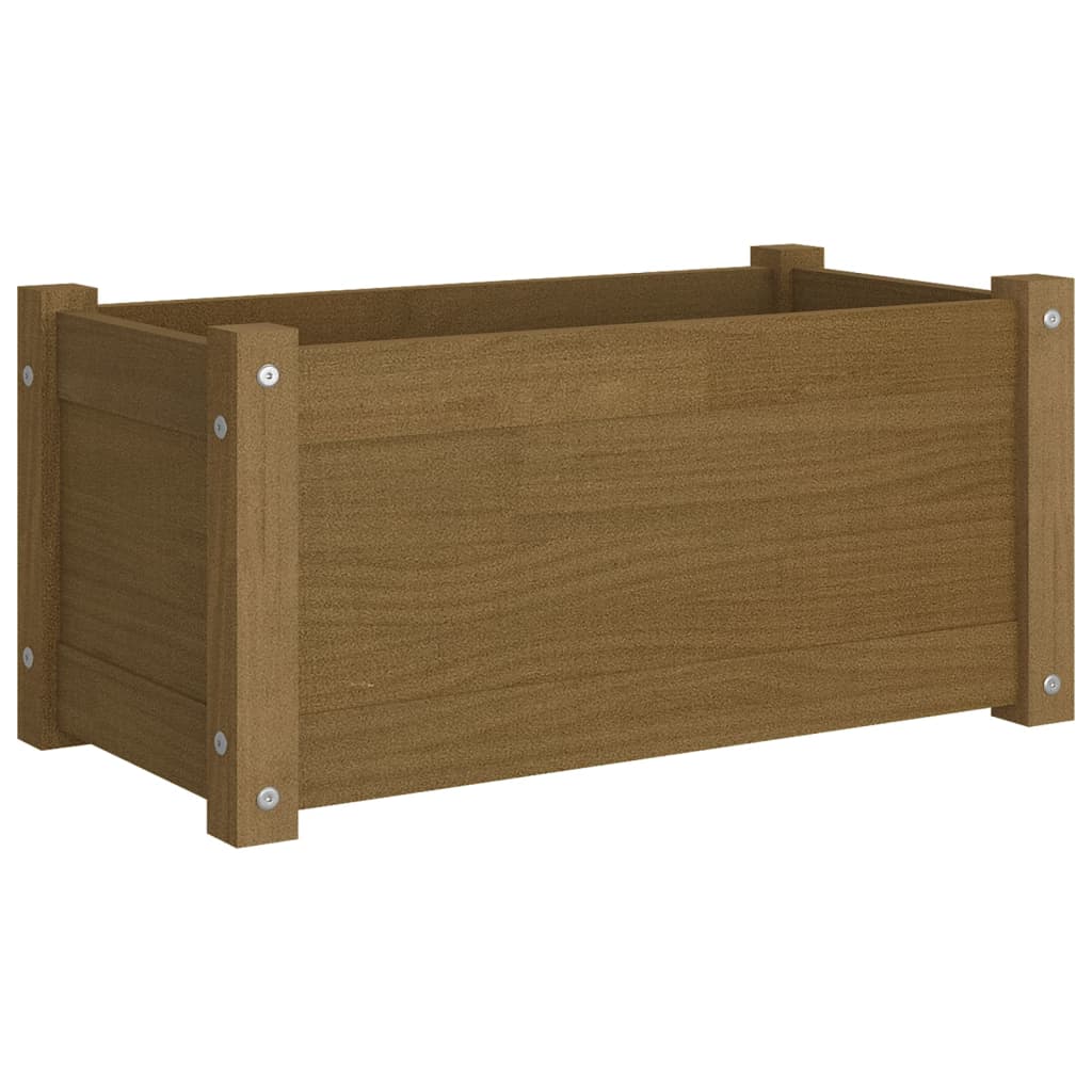Puutarhan kukkalaatikot 2 kpl hunajanruskea 60x31x31 cm mänty - Sisustajankoti.fi