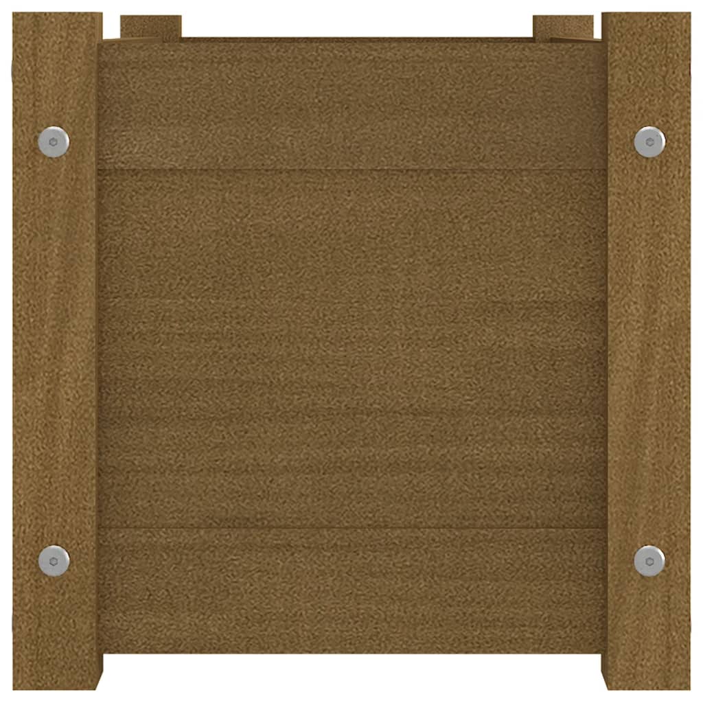 Puutarhan kukkalaatikot 2 kpl hunajanruskea 60x31x31 cm mänty - Sisustajankoti.fi