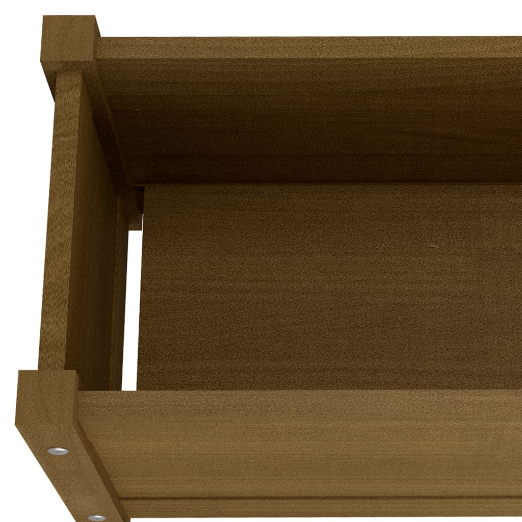 Puutarhan kukkalaatikot 2 kpl hunajanruskea 60x31x31 cm mänty - Sisustajankoti.fi