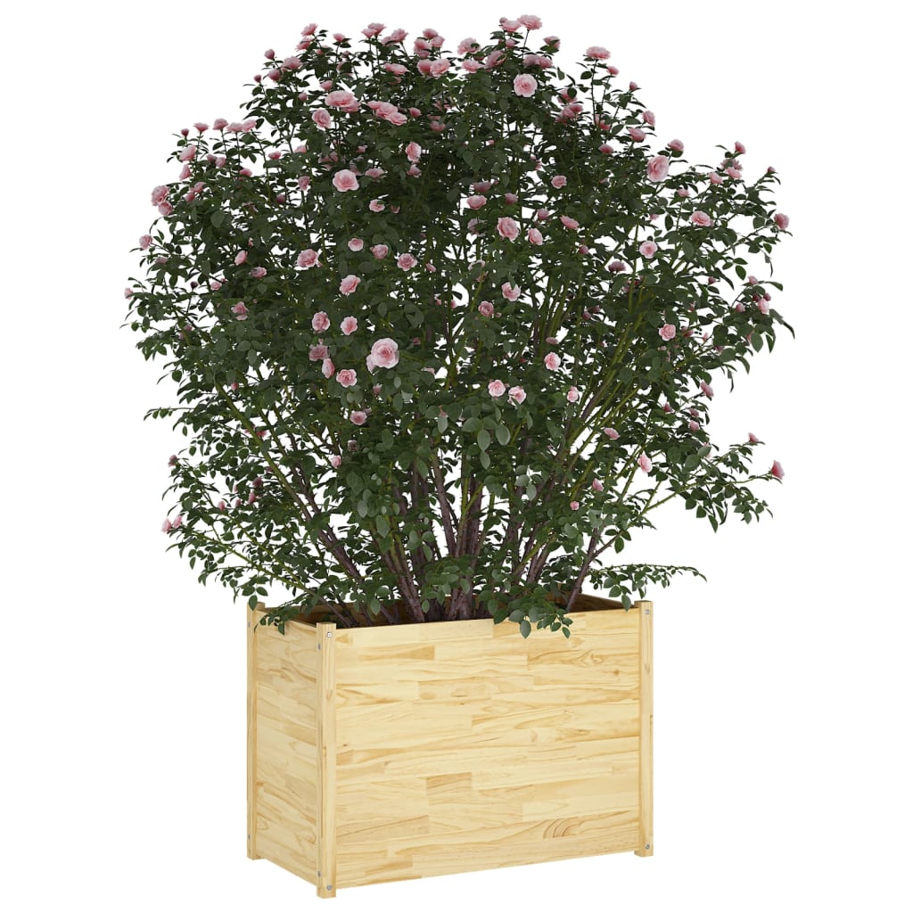 Puutarhan kukkalaatikko 100x50x70 cm täysi mänty - Sisustajankoti.fi