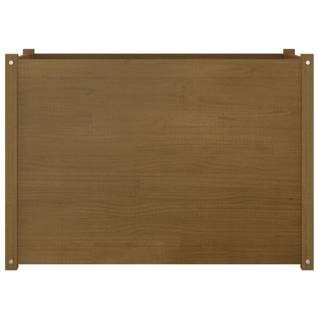Puutarhan kukkalaatikko hunajanruskea 100x50x70 cm täysi mänty - Sisustajankoti.fi