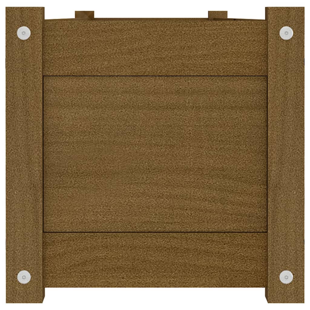 Korotetut kukkalaatikot 2 kpl hunajanruskea 150x31x31 cm mänty - Sisustajankoti.fi