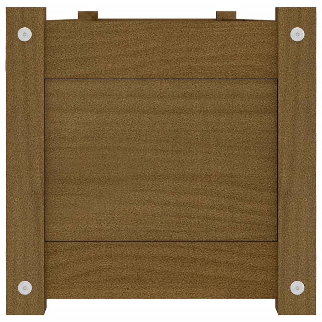 Korotetut kukkalaatikot 2 kpl hunajanruskea 150x31x31 cm mänty - Sisustajankoti.fi