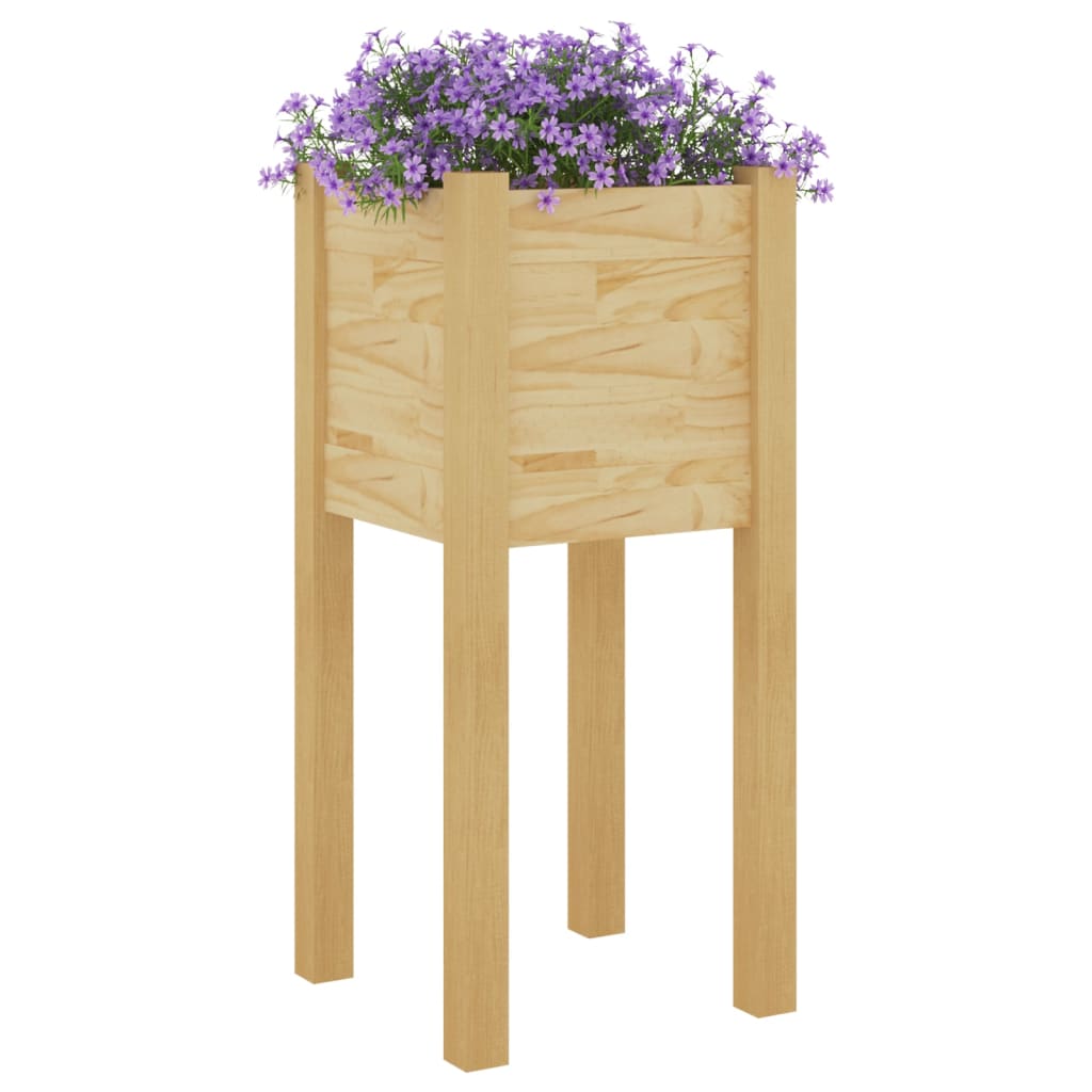 Puutarhan kukkalaatikot 2 kpl 31x31x70 cm täysi mänty - Sisustajankoti.fi