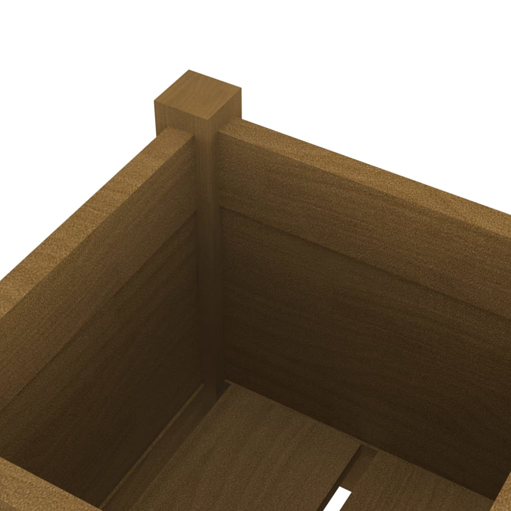 Puutarhan kukkalaatikot 2 kpl hunajanruskea 31x31x70 cm mänty - Sisustajankoti.fi
