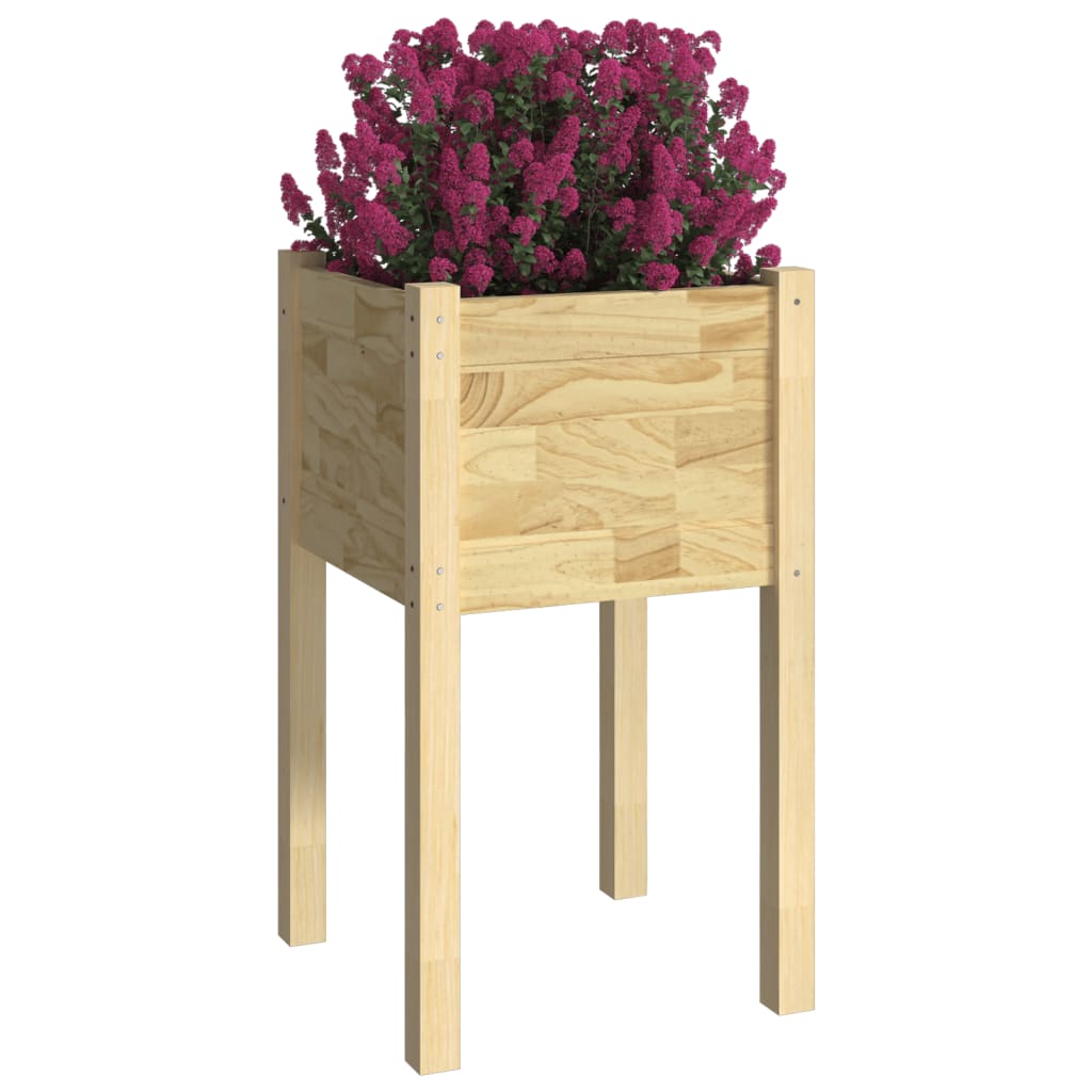 Puutarhan kukkalaatikot 2 kpl 40x40x70 cm täysi mänty - Sisustajankoti.fi