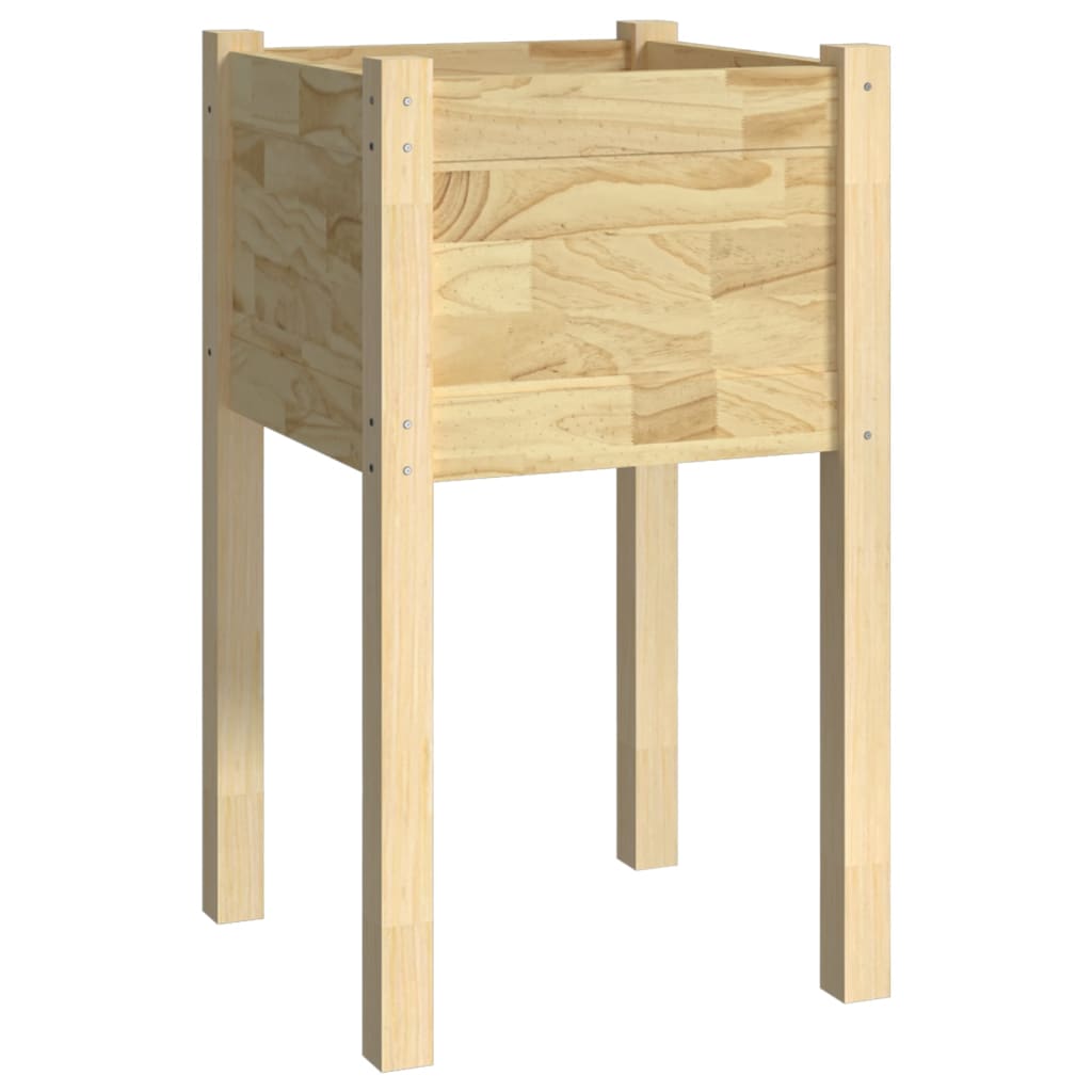 Puutarhan kukkalaatikot 2 kpl 40x40x70 cm täysi mänty - Sisustajankoti.fi